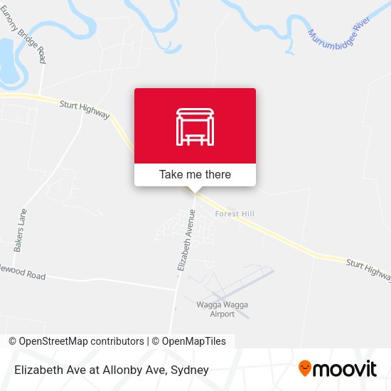 Elizabeth Ave at Allonby Ave map