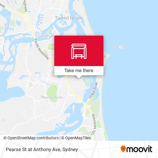 Pearse St at Anthony Ave map