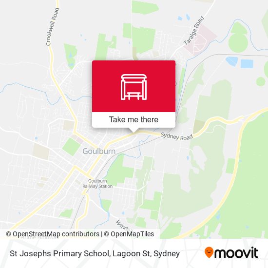 St Josephs Primary School, Lagoon St map