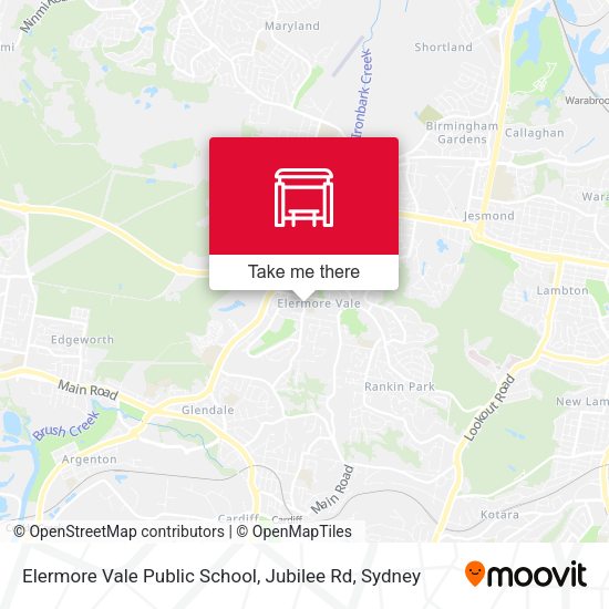 Elermore Vale Public School, Jubilee Rd map