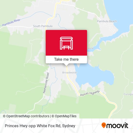 Princes Hwy opp White Fox Rd map
