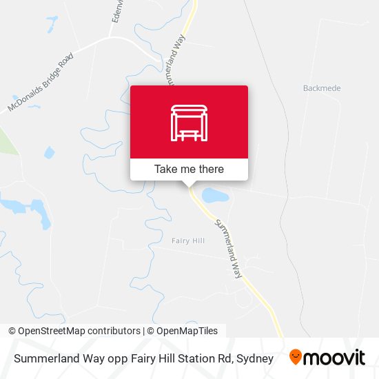 Summerland Way opp Fairy Hill Station Rd map