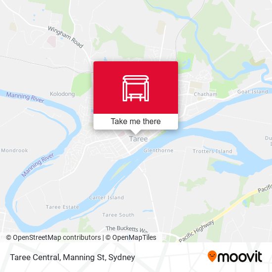 Taree Central, Manning St map