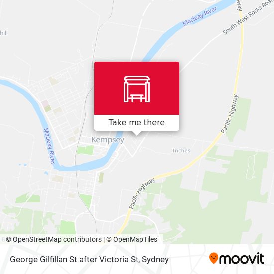 George Gilfillan St after Victoria St map