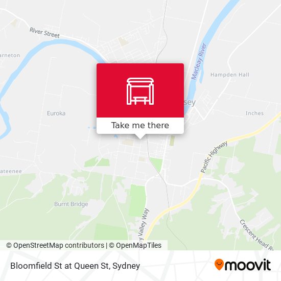Bloomfield St at Queen St map