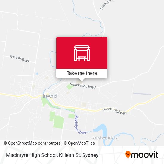 Macintyre High School, Killean St map