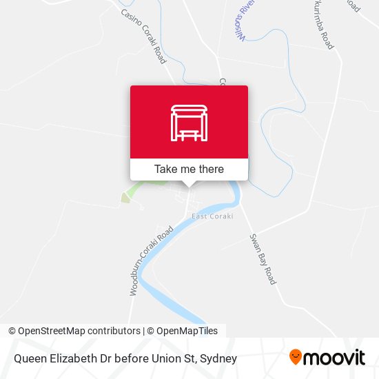 Queen Elizabeth Dr before Union St map