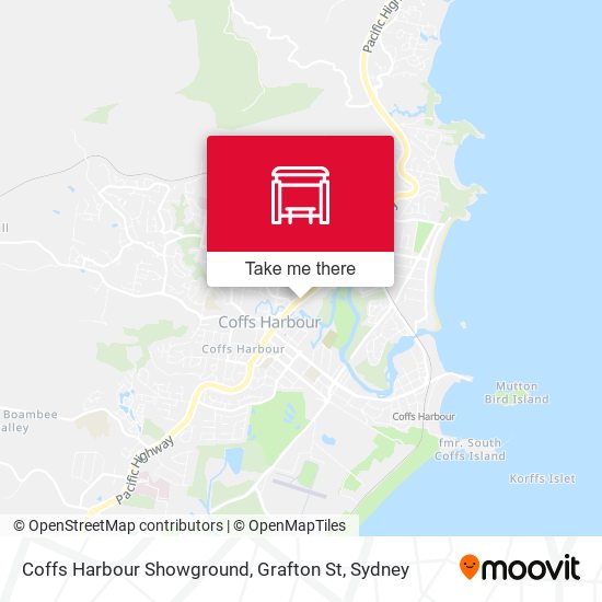 Coffs Harbour Showground, Grafton St map