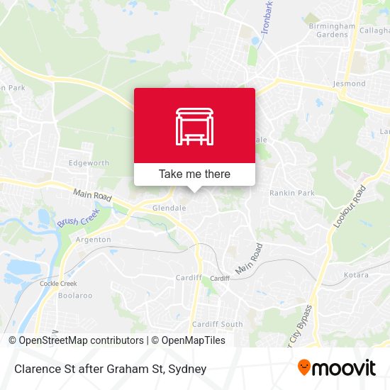 Clarence St after Graham St map