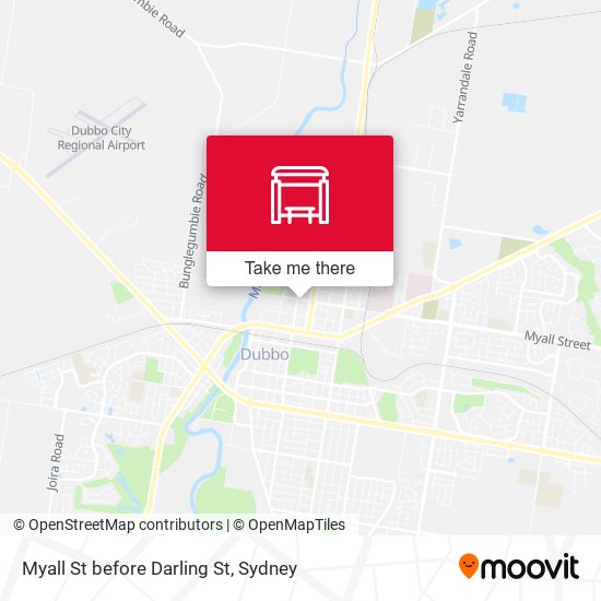 Myall St before Darling St map