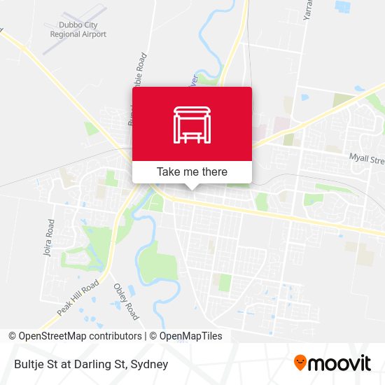 Bultje St at Darling St map