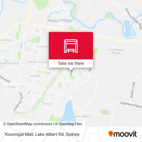 Kooringal Mall, Lake Albert Rd map