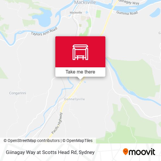 Giinagay Way at Scotts Head Rd map