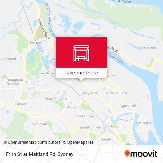 Frith St at Maitland Rd map