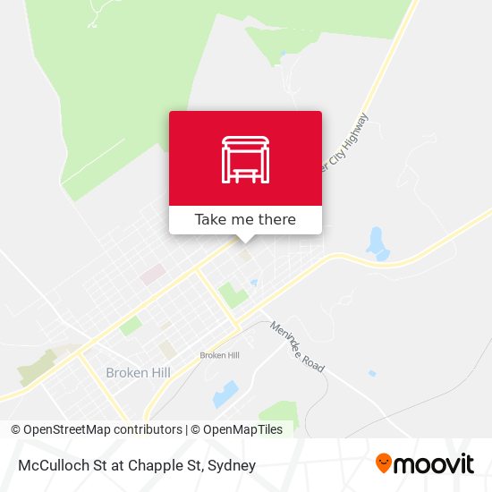 McCulloch St at Chapple St map
