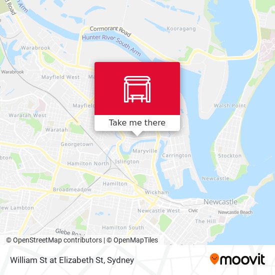 William St at Elizabeth St map