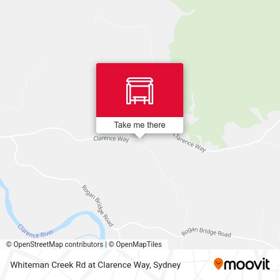 Whiteman Creek Rd at Clarence Way map