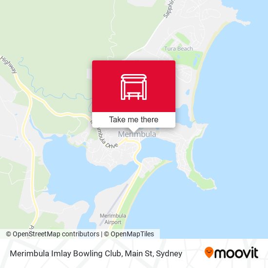 Merimbula Imlay Bowling Club, Main St map