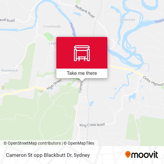 Cameron St opp Blackbutt Dr map