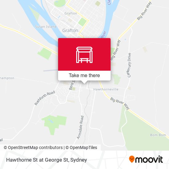 Hawthorne St at George St map