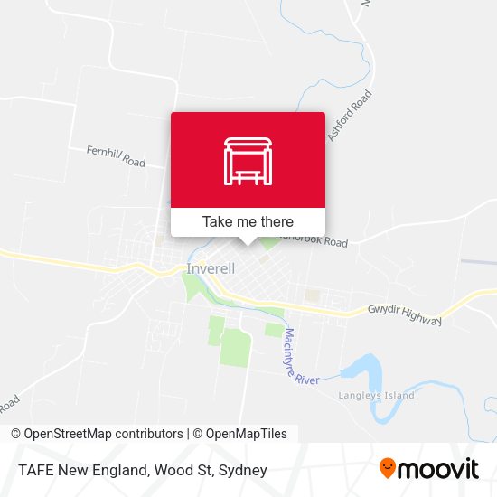 TAFE New England, Wood St map
