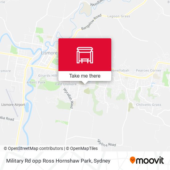 Military Rd opp Ross Hornshaw Park map