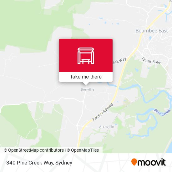 340 Pine Creek Way map