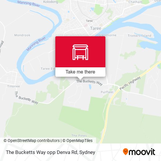 The Bucketts Way opp Denva Rd map