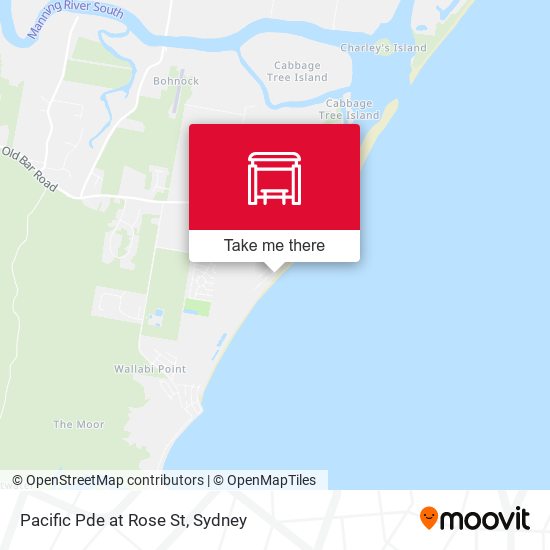 Pacific Pde at Rose St map