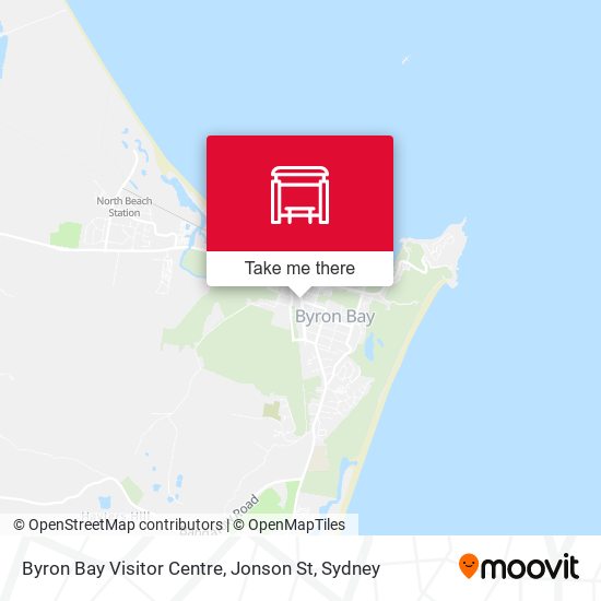 Byron Bay Visitor Centre, Jonson St map