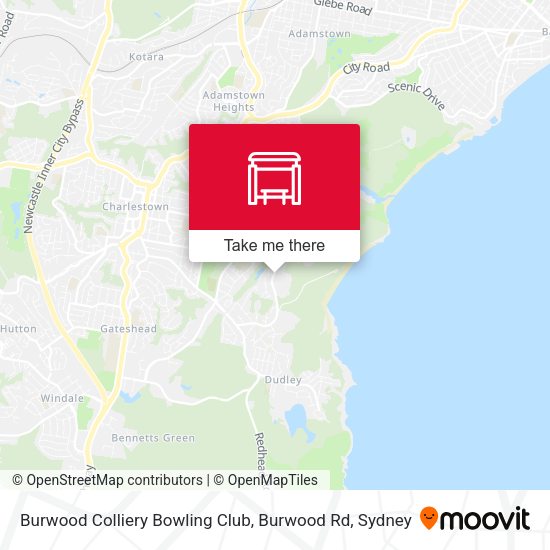 Burwood Colliery Bowling Club, Burwood Rd map