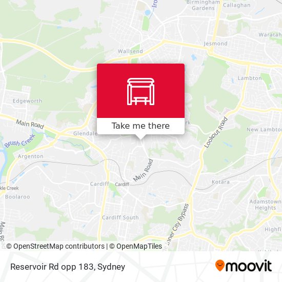 Reservoir Rd opp 183 map