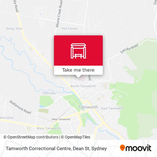 Tamworth Correctional Centre, Dean St map