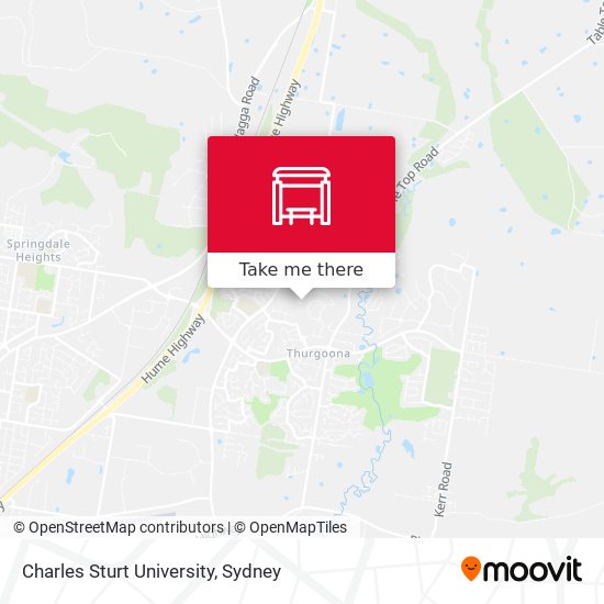 Charles Sturt University map
