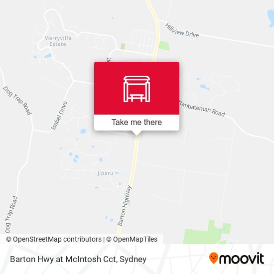 Barton Hwy at McIntosh Cct map
