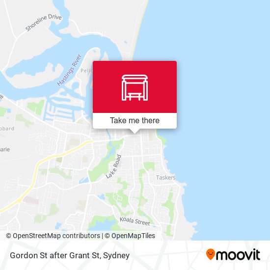Gordon St after Grant St map