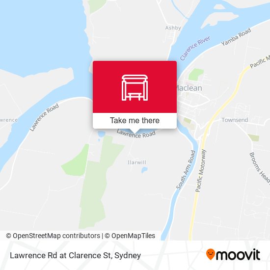 Lawrence Rd at Clarence St map