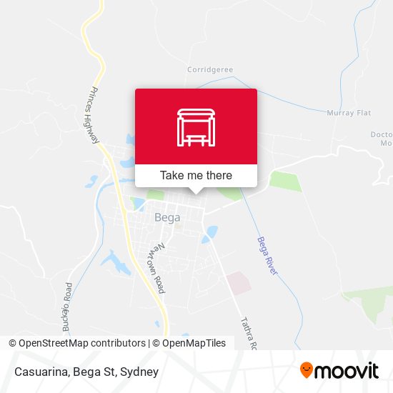 Casuarina, Bega St map