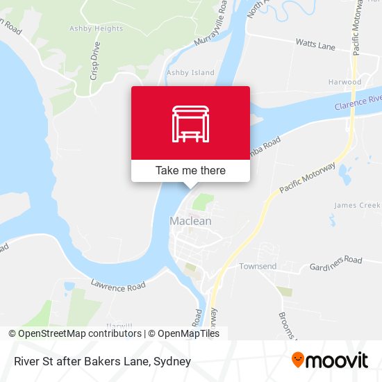 River St after Bakers Lane map