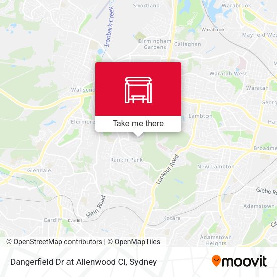 Dangerfield Dr at Allenwood Cl map