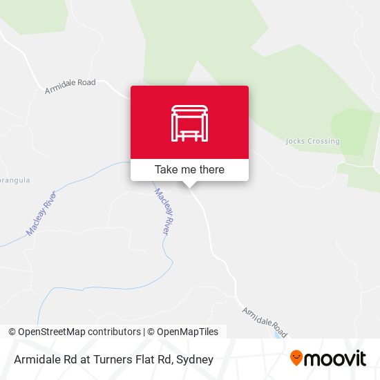 Armidale Rd at Turners Flat Rd map