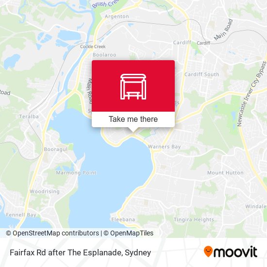 Fairfax Rd after The Esplanade map
