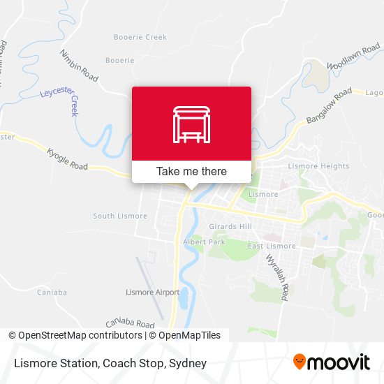 Mapa Lismore Station, Coach Stop