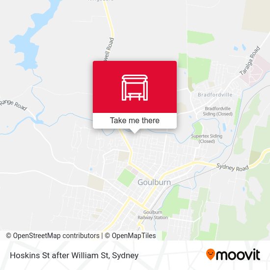 Hoskins St after William St map