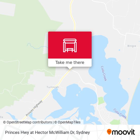 Princes Hwy at Hector McWilliam Dr map