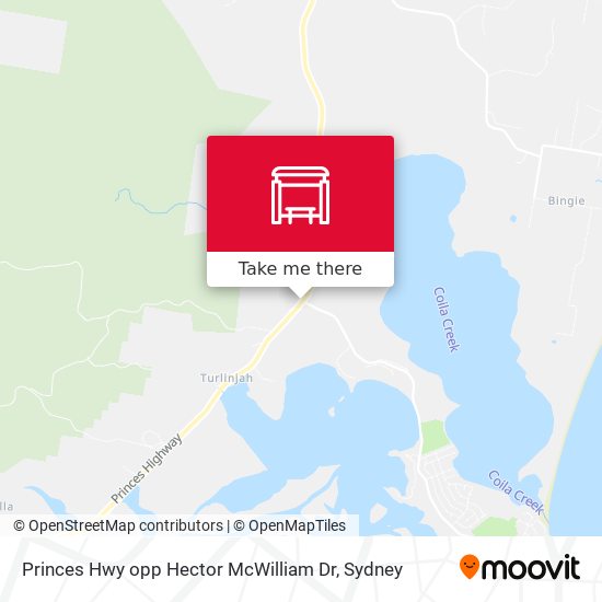 Princes Hwy opp Hector McWilliam Dr map