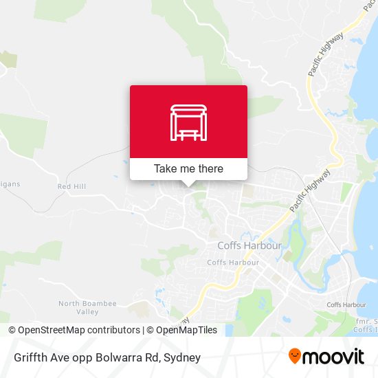 Griffth Ave opp Bolwarra Rd map