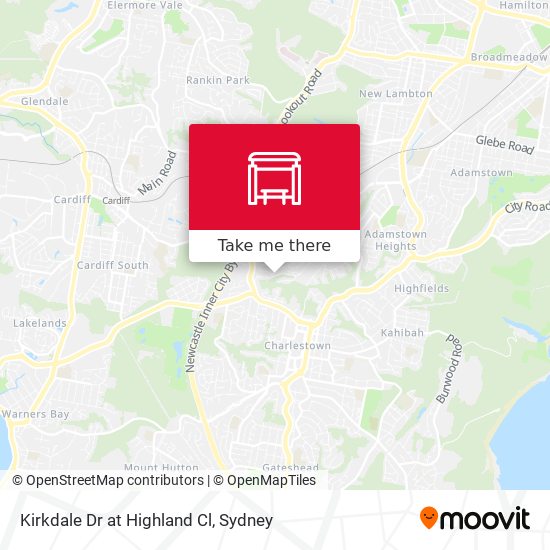 Kirkdale Dr at Highland Cl map