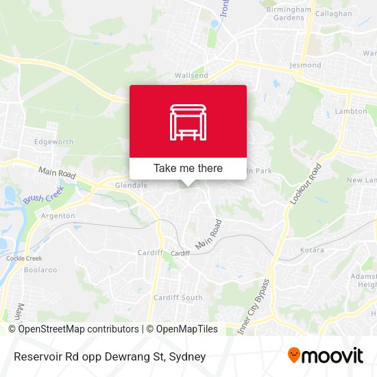 Reservoir Rd opp Dewrang St map