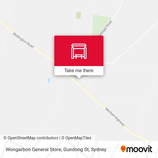 Wongarbon General Store, Gundong St map